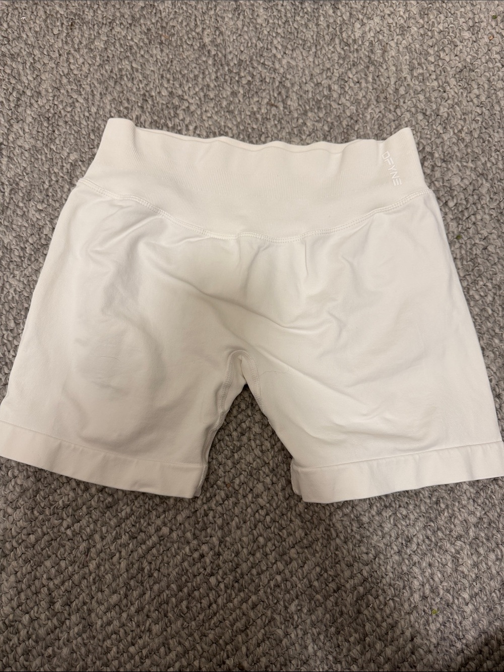 Dfyne White Shorts with High Waistband